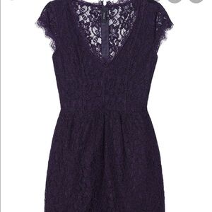 Aritzia Babaton Tobias dress lace overlay with pockets
